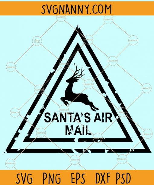 North Pole AirMail, Santa Stamp, Christmas Letter, Santa Sack, Polar Express SVG, Merry Christmas Svg, Christmas Png, Christmas Svg files