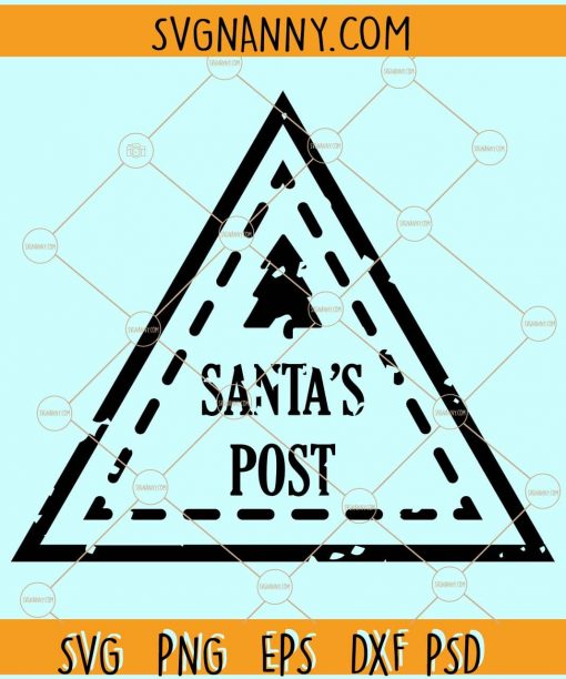 North Pole Mail svg, Christmas Mail svg, Santa Claus Mail svg, Postage Mail svg