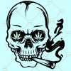 Skull smoking svg, Skull Smoking weed SVG, smoking skull svg, Skull Svg, Smoking Cannabis Svg, Smoking marijuana Svg file
