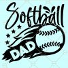 Softball Dad SVG, Softball Dad Cut File, Softball SVG files for cricut, Fathers day svg, Softball Fan Svg, Softball Dad Clipart, softball shirt svg file