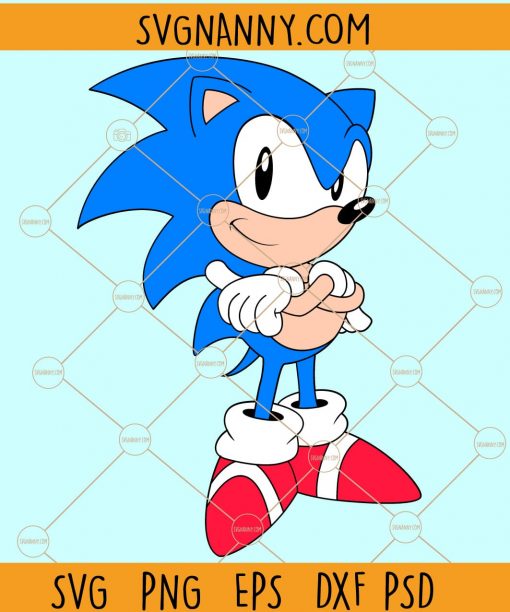 Sonic The Hedgehog SVG Classic Sonic Svg, Sonic svg, Sonic vector, Sonic silhouette svg, Cartoon Vector, Sonic svg file