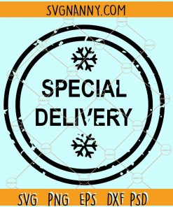 Special Delivery Santa SVG, Santa Stamp SVG, Christmas Distressed stamp SVG, Christmas svg, North pole svg files