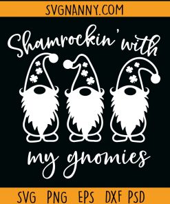 St. Patricks Day gnome svg, Shamrockin’ with my Gnome SVG, Gnome St Patrick SVG, Shamrock svg, Lucky Gnomes svg, Three Gnome svg, St Patricks Day SVG, St Patricks Day SVG free, St Patrick Day Shirt SVG, St. Paddy’s Svg, Lucky Svg  file