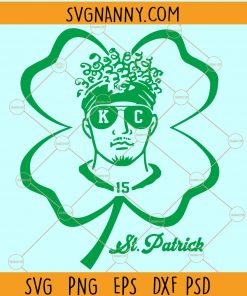 St Patrick Mahomes SVG, KC Chiefs SVG, Patrick Mahomes svg, Saint Patrick Mahomes svg, Kansas City svg, Patrick Mahomes cut file, St Patrick Mahomes Kansas City Chiefs SVG file