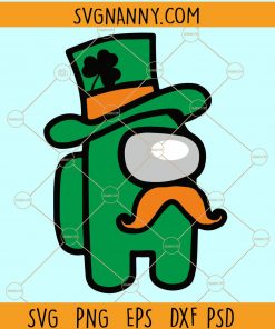 St Patricks Among Us Svg, Among us St Patrick day SVG, Lucky Among Us SVG, St. Patrick’s Day SVG, Irish Among Us SVG, Lucky Clover SVG, St Paddy Day SVG  file