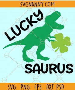 St. Patrick’s Rex Svg, Lucky saurus SVG, St Patrick dinosaur SVG, Patrick boys SVG, St Patricks Day SVG free