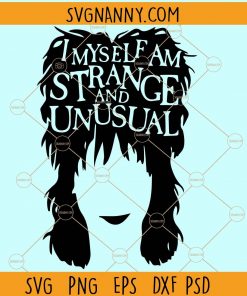 Strange and Unusual BeetleJuice SVG, Beetlejuice SVG, I Myself Am Strange and Unusual svg, beetlejuice quotes svg, beetlejuice cut file, lydia beetlejuice svg, Halloween Svg, Horror Movie Svg  file