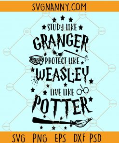 Study Like Granger Protect Like Weasley Like Potter SVG, Brooms SVG, Harry potter inspired love svg, Baby Wizard SVG, Harry Potter Love SVG, Hogwarts SVG, Made with Love and a bit of Magic, Potter dxf, Magic Wand and Stars