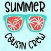 Summer cousin crew svg, palm trees svg, Beach sunglasses svg, cousins trip svg, summer shirt svg, Beach Vacation svg, Summer cousin crew files