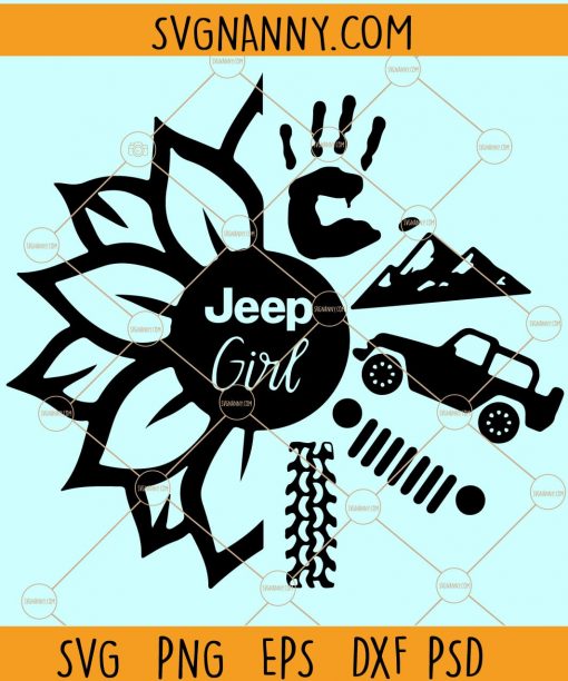 Jeep Sunflower Girl svg, Jeep svg file for cricut, Outdoor Life svg, jeeper svg, Jeep with bow svg, Jeep logo svg, Jeep lover svg, Go Topless svg, Jeep Paw SVG, Jeep Hair Don’t Care svg  file