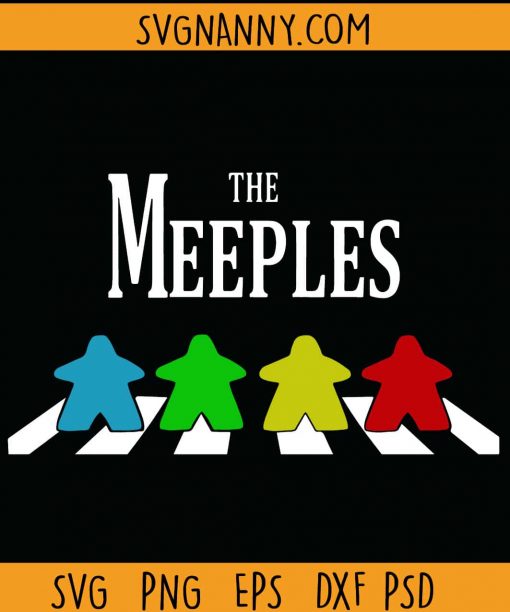 The Meeples Of Abbey Road SVG, Board Game SVG, Gamers SVG, Gamer gift SVG, Gits for gamers SVG, The Meeples SVG, Meeple And Board Gaming svg file