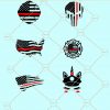 Thin Red line SVG bundle, Thin Red line SVG, thin blue red line flag svg, thin red line unicorn SVG, police svg, firefighter svg, firefighter flag svg, fireman svg, Thin Red Line Fire Dept SVG, fire department svg files