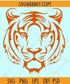 Tiger Head SVG, Tiger face SVG, Tiger Head Clipart, wild cat SVG, Tiger SVG, wild animal SVG