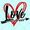 Heart and arrow Love SVG, Heart and arrow Valentine SVG, Valentine love SVG, Valentine SVG, Valentine’s Day Svg, Love you svg, Valentine SVG free, Valentine’s Day SVG