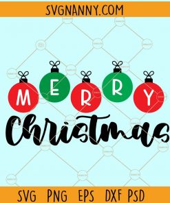 Christmas balls svg, Merry Christmas banner svg, Christmas Baubles Svg, Christmas Balls Clip Art, Christmas Ornaments SVG, Merry Christmas svg file