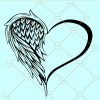 Angel wings svg file, guardian angel wings svg, in memory svg, in loving memory svg, angel wings silhouette, dove svg,, baby angel wings svg free, black angel wings svg, cute angel wings  file