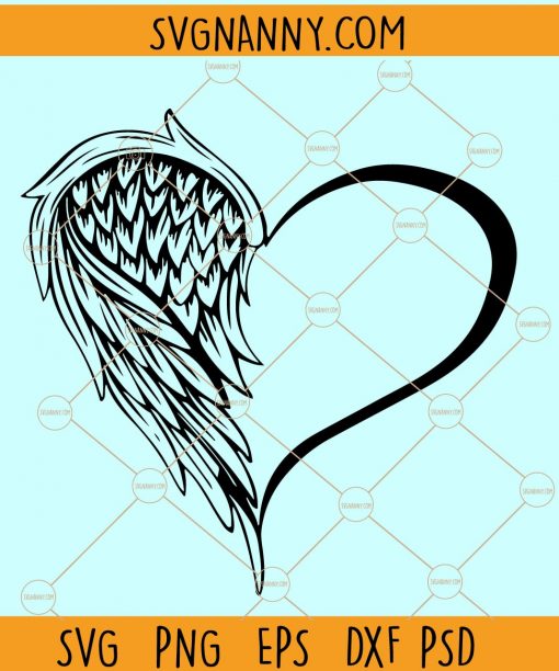 Angel wings svg file, guardian angel wings svg, in memory svg, in loving memory svg, angel wings silhouette, dove svg,, baby angel wings svg free, black angel wings svg, cute angel wings  file