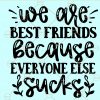 We Are Best Friends Because Everyone Else Sucks SVG, Best Friends SVG, Best Friends shirt SVG, friendship SVG, friends svg files