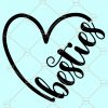 Besties Heart SVG, besties svg, Shirt SVG, Friends SVG, besties shirt svg, gift ideas for friends, friendship svg, friend gift svg file