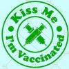 Kiss me I’m vaccinated SVG, Irish SVG, kiss me am Irish svg, Shamrocks SVG, Vaccinated svg, St Patrick day svg  files