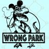 mickey t rex svg, wrong park svg, dinosaur svg, t rex svg, park svg  file