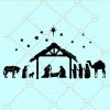 Nativity Scene svg, true story svg, Christmas nativity scene svg, birth of Christ svg, oh holy night svg Nativity Scene png, Religious Svg files  