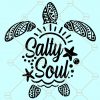 Salty Soul turtle Svg, Salty Soul Svg, sea turtle svg, beach life svg, salty Little Beach SVG, Vacation svg, Beach quote svg, salty lil beach Svg, turtle mandala svg file