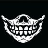 Skull face mask SVG, Skull Mask SVG, Skeleton mask SVG, Funny face mask Design, Funny face mask SVG, scary Teeth SVG, Skull Mask PNG, Skeleton Clipart Files