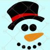 Snowman Face SVG, Snowman Face Smile SVG, Christmas SVG, Snowman Face SVG, Snowman SVG, Winter SVG, Snowman Silhouette, Christmas Ornaments SVG, Carrot Nose SVG, Snow Cute SVG Files