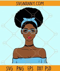 Afro girl svg