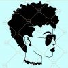 Afro woman svg