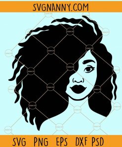 Afro woman svg