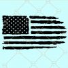 American distressed flag svg