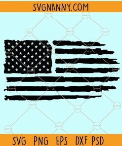 American distressed flag svg