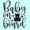 Baby on board svg