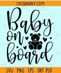 Baby on board svg