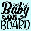 Baby on board svg