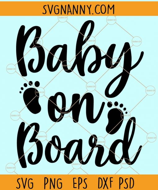 Baby on board svg