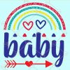 Baby rainbow svg