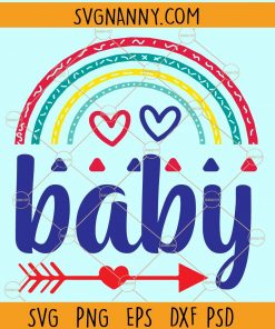 Baby rainbow svg