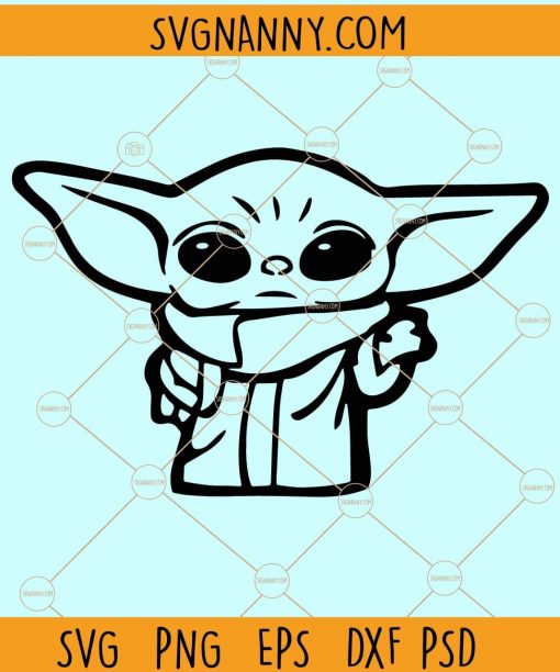 Baby yoda svg