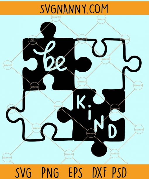 Be kind autism svg