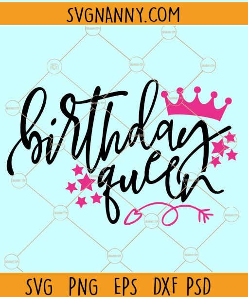 Birthday queen svg