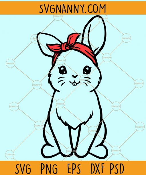 Bunny bandana svg