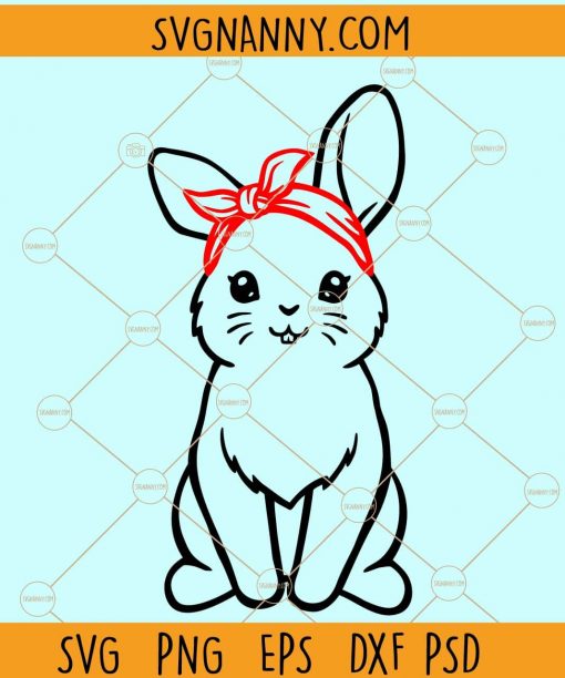 Bunny bandana svg