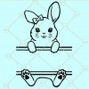 Bunny monogram svg