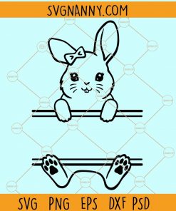 Bunny monogram svg