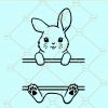 Bunny monogram svg