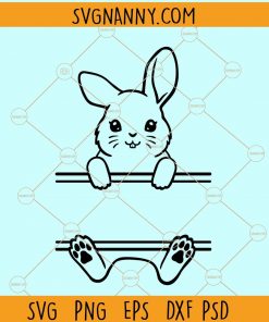 Bunny monogram svg