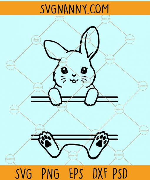 Bunny monogram svg